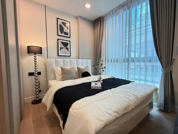 bedroom of IDEO Ratchada-Huai Khwang