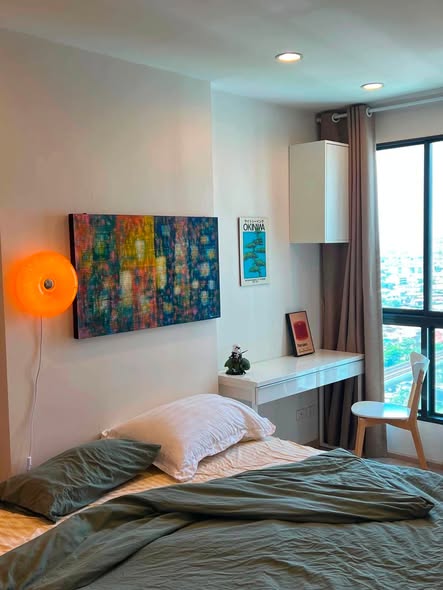 bedroom of Ideo Sathon-Tha Phra