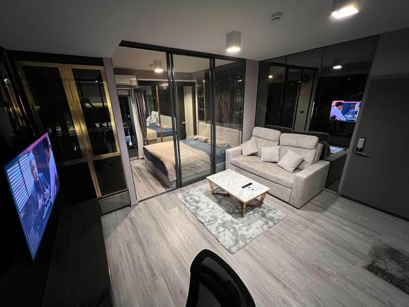 living room and room interior of Ideo Sathon-Wongwian Yai