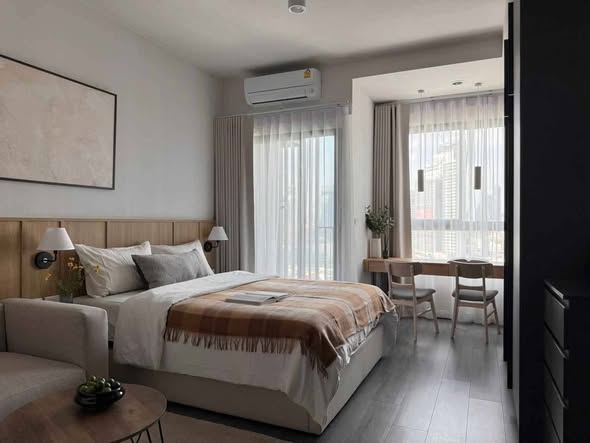 bedroom of IDEO Sukhumvit Rama 4 ไอดีโอ สุขุมวิท-พระราม 4