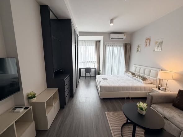 bedroom and living room of IDEO Sukhumvit Rama 4 ไอดีโอ สุขุมวิท-พระราม 4