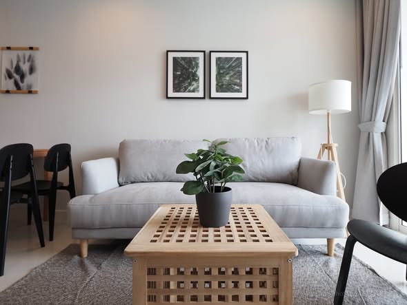 living room of Ideo Verve Ratchaprarop