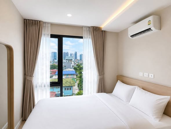 bedroom of IKON SUKHUMVIT 77 CONDOMINIUM