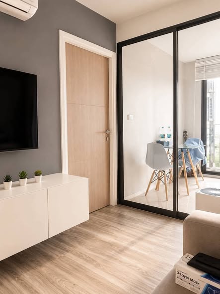 bedroom and room interior of IKON SUKHUMVIT 77 CONDOMINIUM