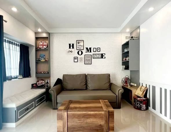 bedroom and living room of Indy 1 Bangna Km.7