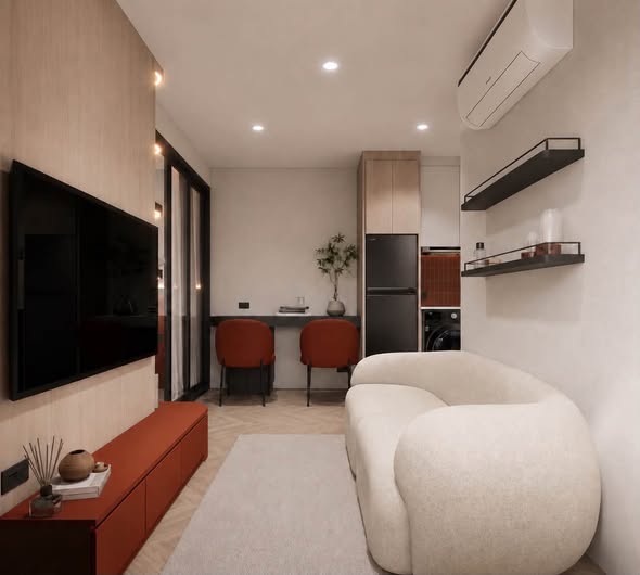 living room of JC Hill Place