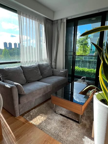 living room and room interior of JRY Rama 9 Condominium