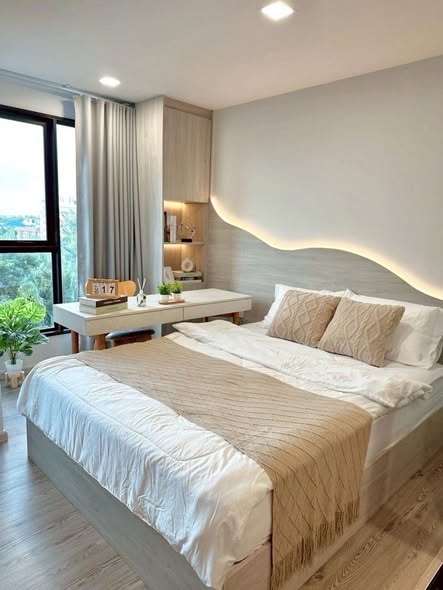 bedroom and bathroom of KAVE Seed Kaset | เคฟ ซี้ด เกษตร