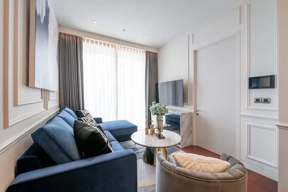 bedroom and living room of KHUN by YOO