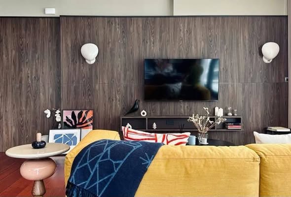 living room and room interior of KHUN by YOO