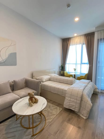 living room and bedroom of KnightsBridge Collage – Ramkhamhaeng