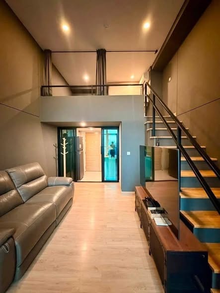living room and room interior of Knightsbridge Duplex Tiwanon | ไนท์บริดจ์ ดูเพล็กซ์ ติวานนท์