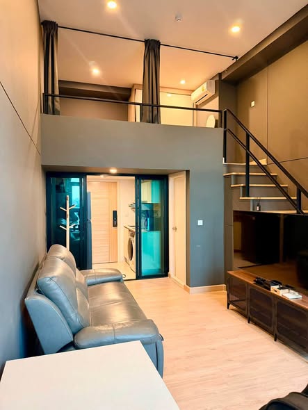 living room and room interior of Knightsbridge Duplex Tiwanon | ไนท์บริดจ์ ดูเพล็กซ์ ติวานนท์