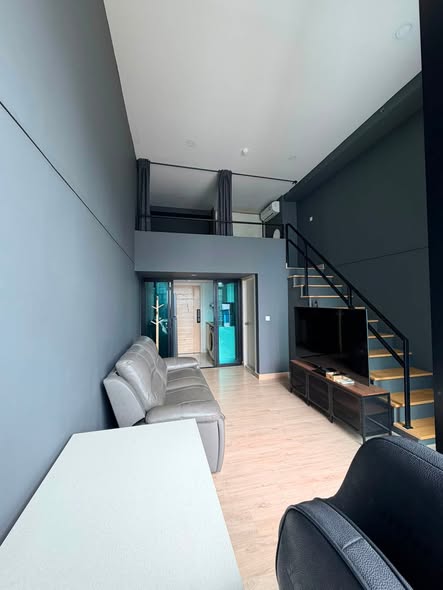 living room and room interior of Knightsbridge Duplex Tiwanon | ไนท์บริดจ์ ดูเพล็กซ์ ติวานนท์