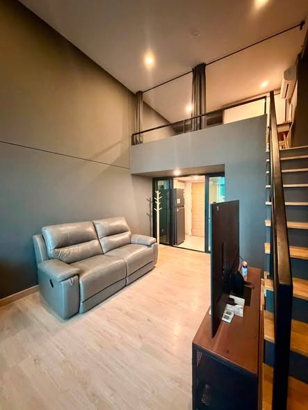 living room and room interior of Knightsbridge Duplex Tiwanon | ไนท์บริดจ์ ดูเพล็กซ์ ติวานนท์