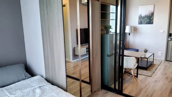 bedroom and room interior of KnightsBridge Prime Ratchayothin