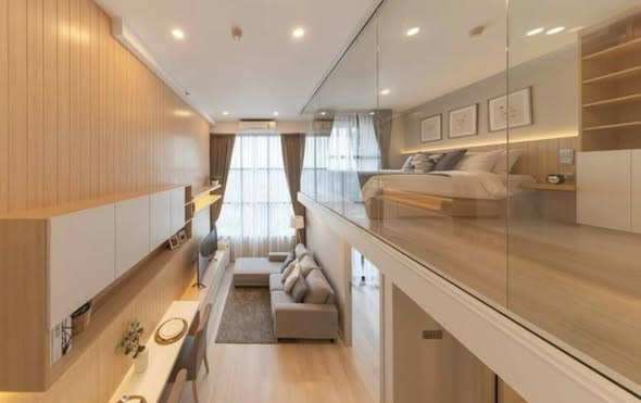 bathroom and kitchen of KnightsBridge Prime Sathon