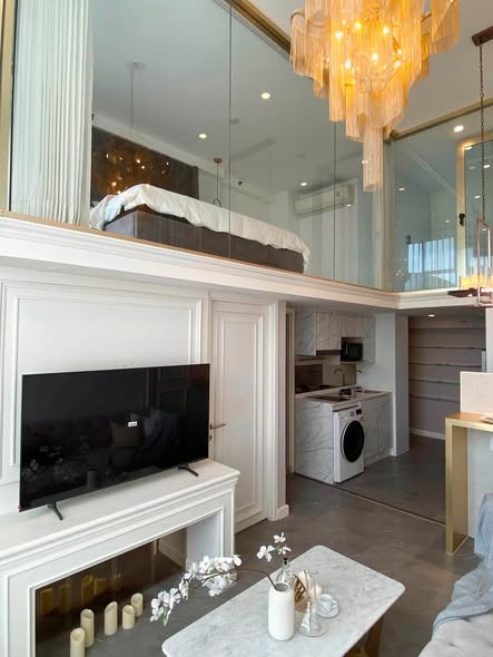 bedroom and living room of KnightsBridge Prime Sathon