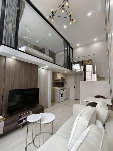 bedroom and living room of KnightsBridge Prime Sathon