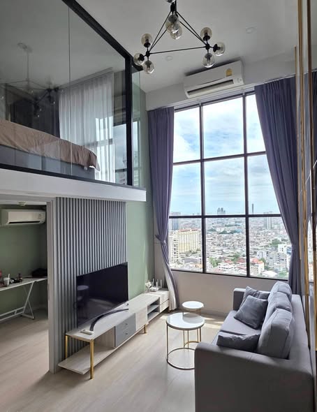 bedroom and living room and room interior of KnightsBridge Prime Sathon