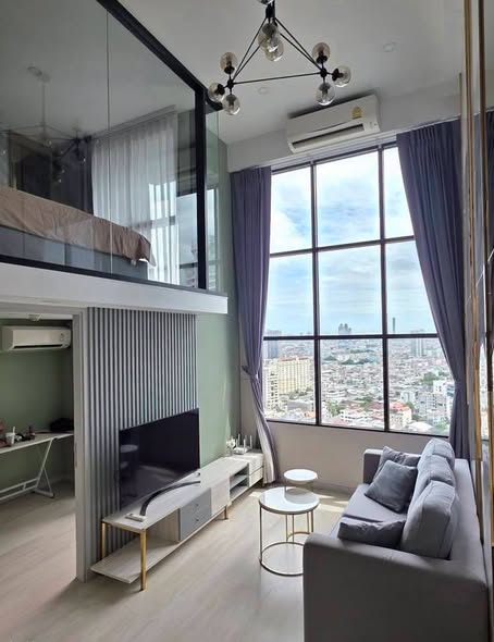 bedroom and living room and room interior of KnightsBridge Prime Sathon