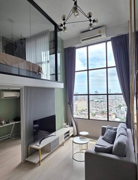 bedroom and living room and room interior of KnightsBridge Prime Sathon