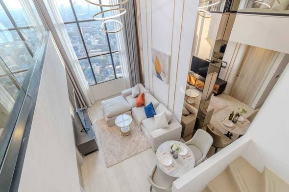 living room of KnightsBridge Prime Sathon