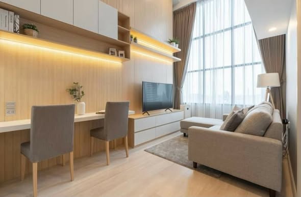 living room of KnightsBridge Prime Sathon