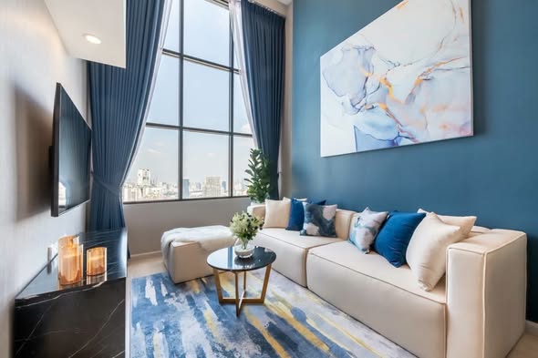 living room of KnightsBridge Prime Sathon