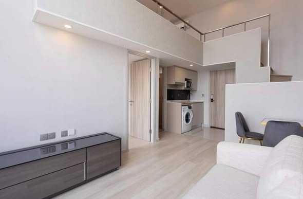 living room and bedroom and room interior of KnightsBridge Prime Sathon