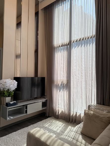bedroom and living room and bathroom of KnightsBridge Space Rama9