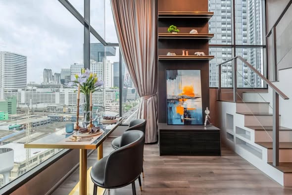 living room of KnightsBridge Space Rama9