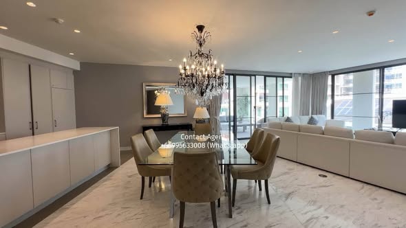 living room and kitchen of La Citta Delre Thonglor 16