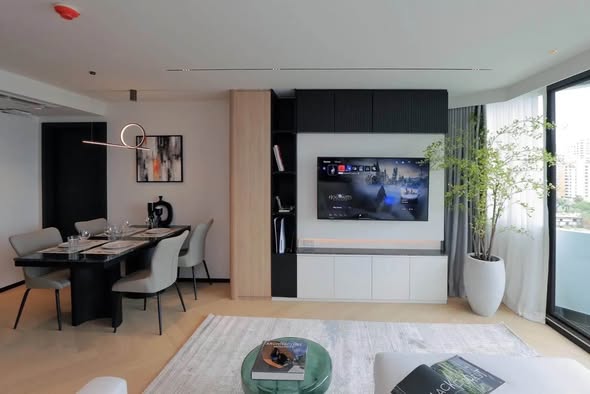 living room of Lake Avenue Condominium