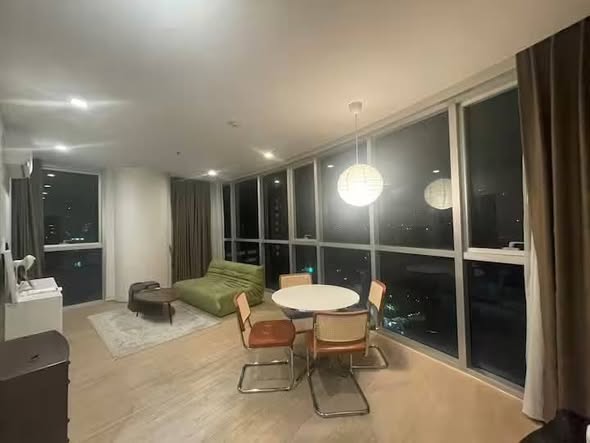 bedroom and living room of Le Luk Condominium
