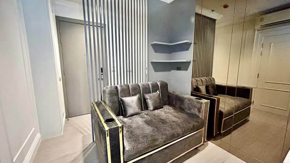 bedroom and living room of Life Asoke – Rama 9