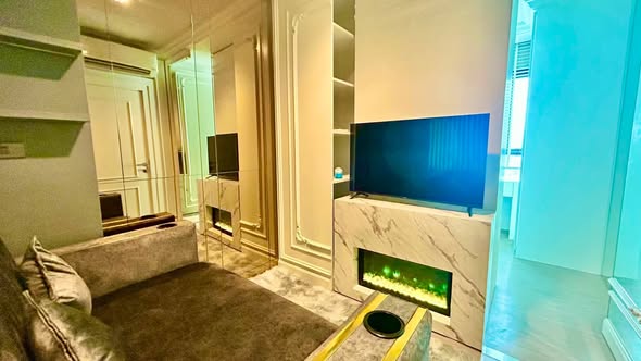 living room of Life Asoke – Rama 9