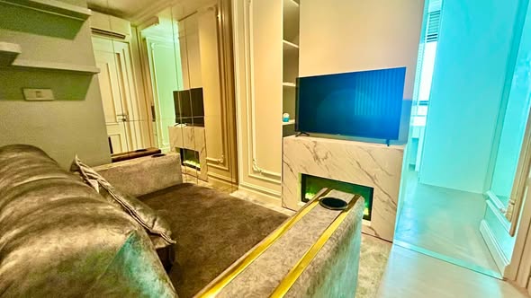 living room of Life Asoke – Rama 9
