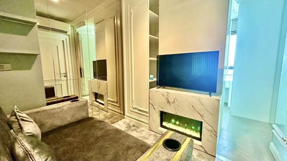 living room of Life Asoke – Rama 9