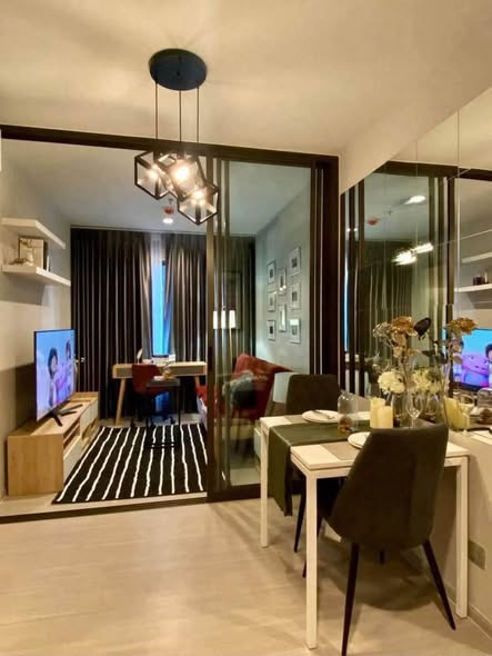 living room and room interior of Life Asoke – Rama 9
