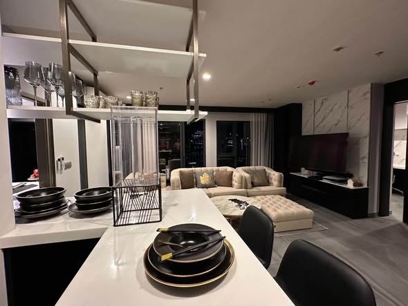 bedroom and living room of Life Asoke Hype