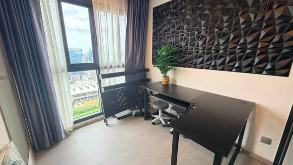bedroom and room interior of Life Asoke Hype