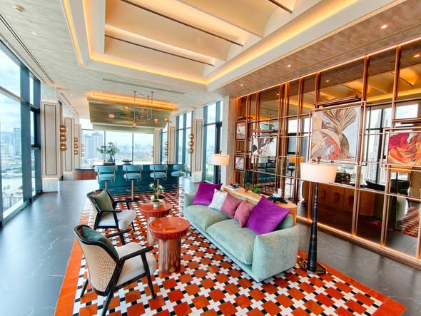 living room of Life เจริญนคร-สาทร 𝗟𝗶𝗳𝗲 Charoen Nakhon-Sathorn