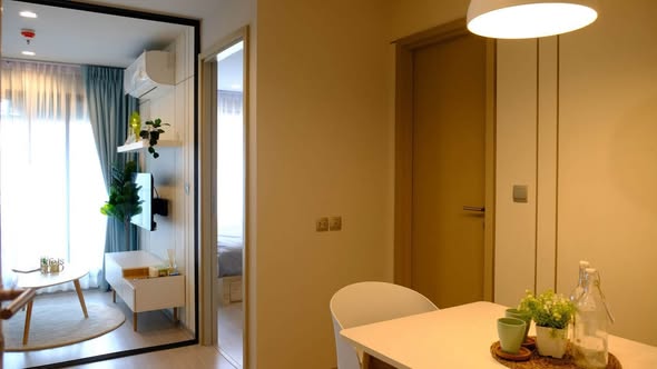 bedroom and room interior and bathroom of Life Ladprao