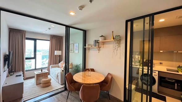 living room and room interior of Life Ladprao Valley