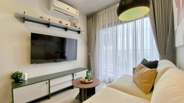 bedroom and living room of Life พหลฯ-ลาดพร้าว | Life Phahon-Ladprao | First Class Living in The Heart of Ladprao