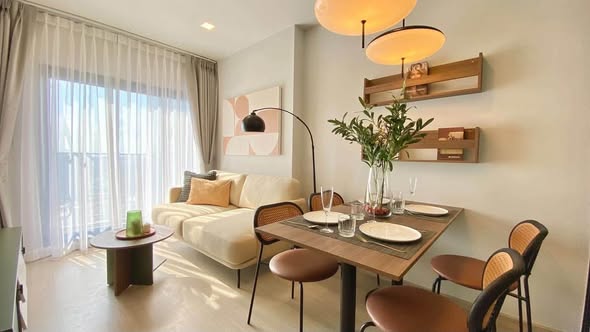 bedroom and living room of Life พหลฯ-ลาดพร้าว | Life Phahon-Ladprao | First Class Living in The Heart of Ladprao