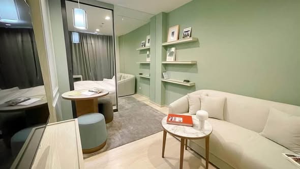 living room and bedroom of Life One Wireless