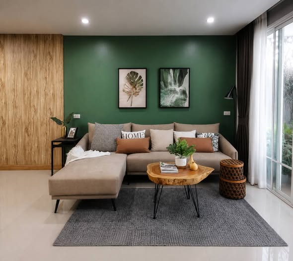 living room of โกลเด้น ทาวน์ รามอินทรา-คู้บอน