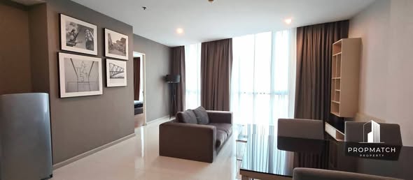 living room and bedroom of อัพเอกมัยคอนโดมิเนียม